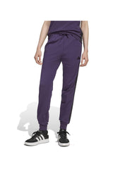 adidas 3-Stripes Single Jersey Kadın Jogger Eşofman Altı JX7591 - Mor