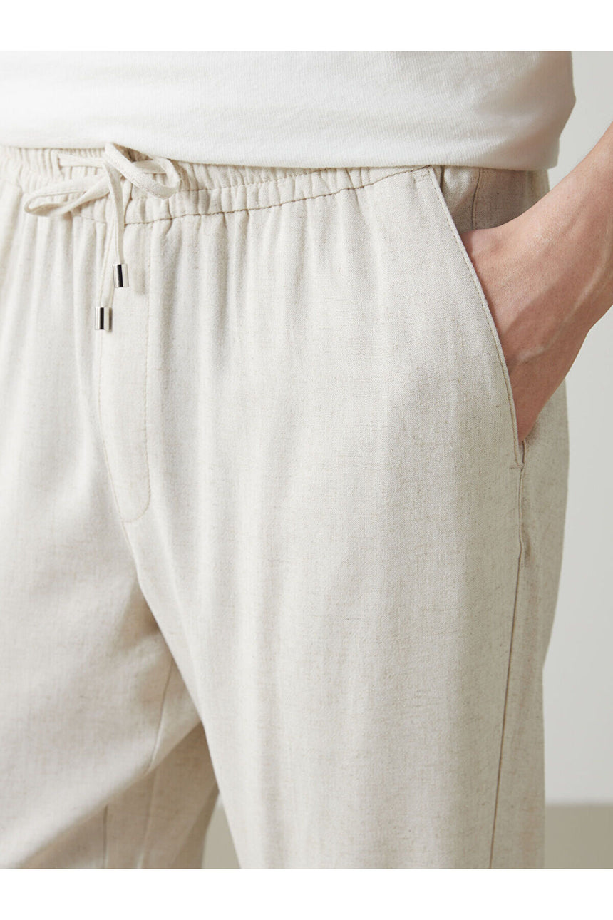 LCW ERKEK W51180P8 PNT,V-BEACHPANT - Açık Kahve