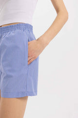 Defacto Kadın Short C9303Ax - Mavi