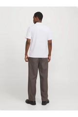 JACK&JONES JJEAUSTIN POLO SS NOOS 12268130 - Beyaz