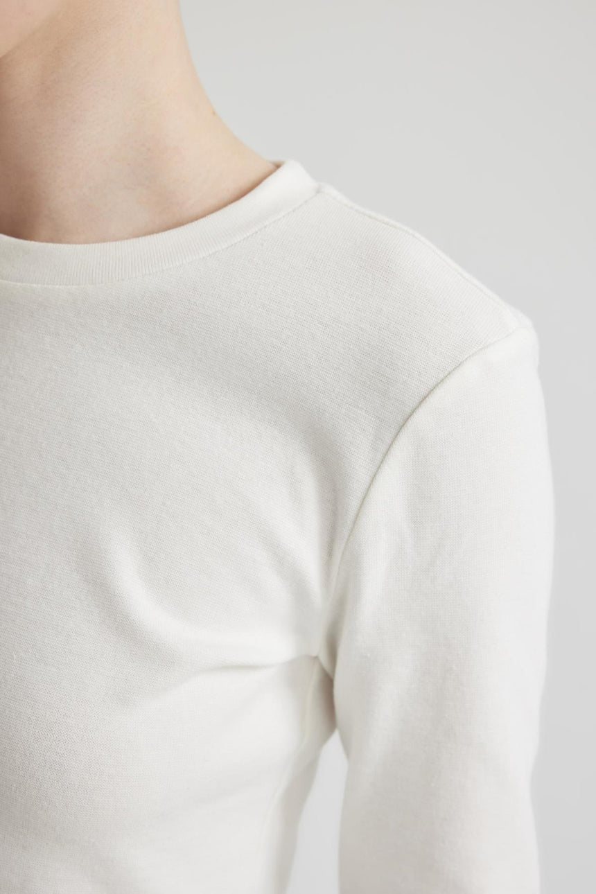 Defacto Kadın Long Sleeve T-Shirt A8311Ax - Kırık Beyaz