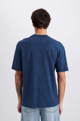 Defacto Erkek T-Shirt C2138Ax - Açık Kahverengi