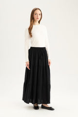 Defacto Kadın Woven Skirt Z3406Az - Siyah