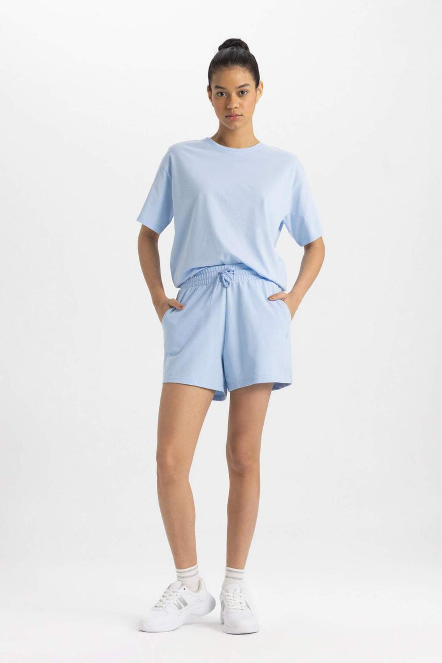 Defacto Kadın Short Z6696Az - Açık Mavi
