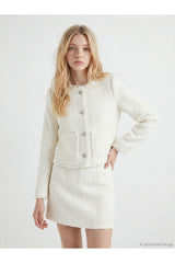 LCW KADIN S6OD27B8 CKT,CHANY-JACKET-TR - Ekru