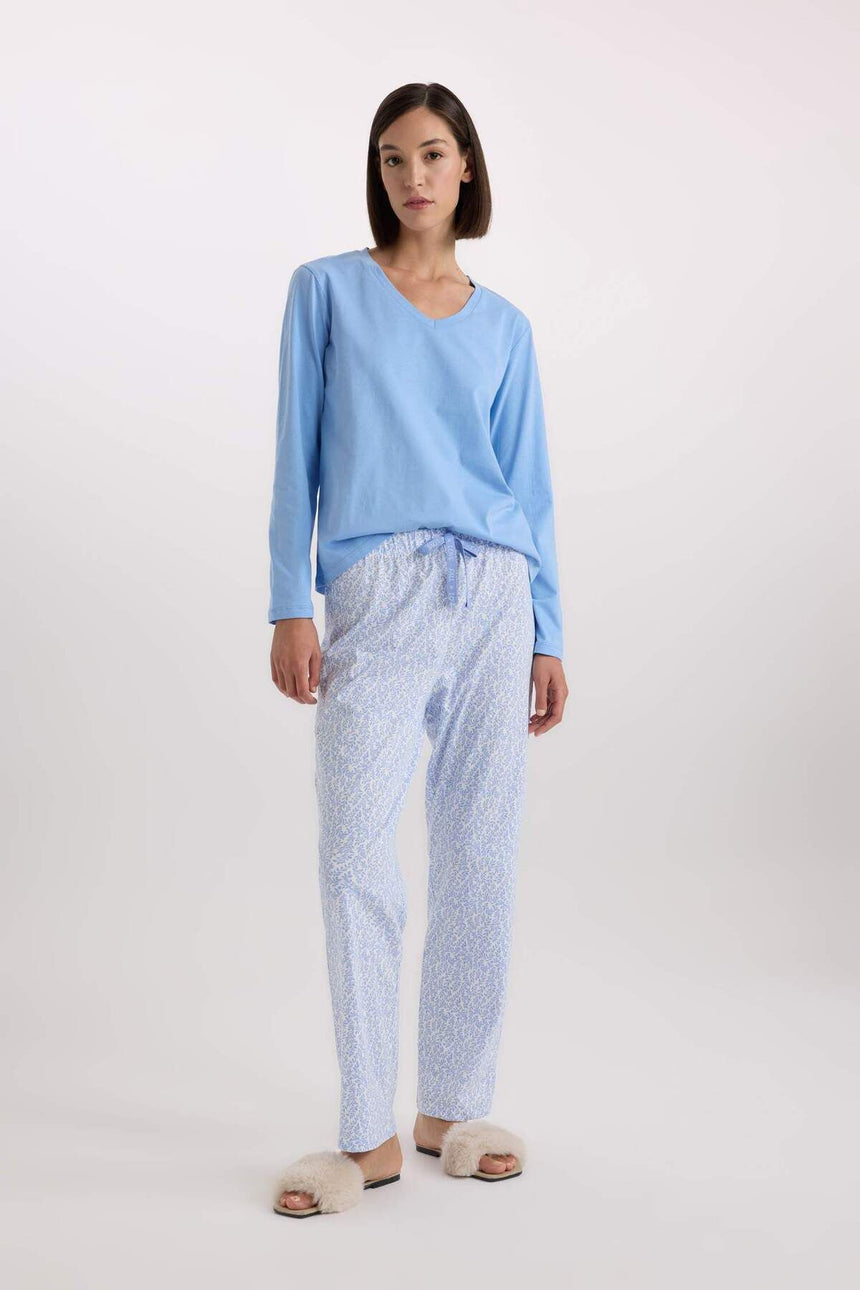 Defacto Kadın Knitted Sets E1785AX - Mavi