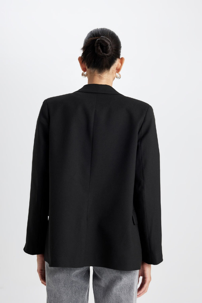 Defacto Kadın Blazer B0490AX - Siyah