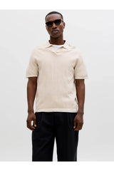 JACK&JONES PULLOVER MALE KNIT OCO100 12288418 - Bej/ Açık Gri