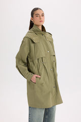 Defacto Kadın Light Parka A8988Ax - Koyu Yeşil