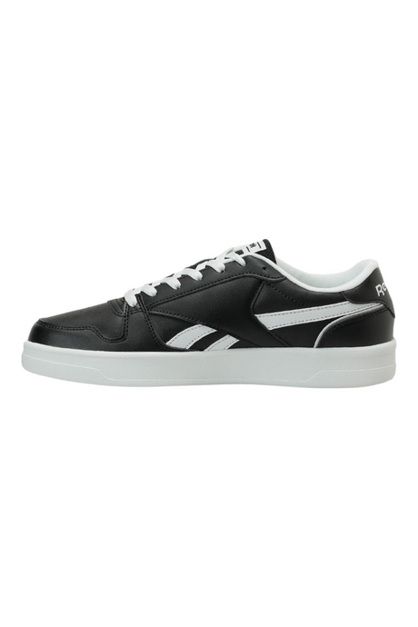 Sporline Reebok Match Prime V2 kadın sneaker, siyah ve beyaz renkli, dayanıklı PU malzemeden üretilmiş spor ayakkabı
