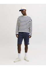 JACK&JONES JPSTGORDON BRANDON SWEAT SHORTS MID 12292136 - Koyu Lacivert