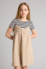 Defacto Çocuk Woven Dress H2204A8 - Mavi