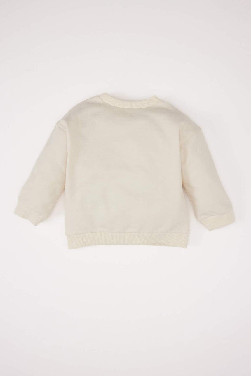 Defacto Çocuk Sweat Shirt D8548A5 - Ekru
