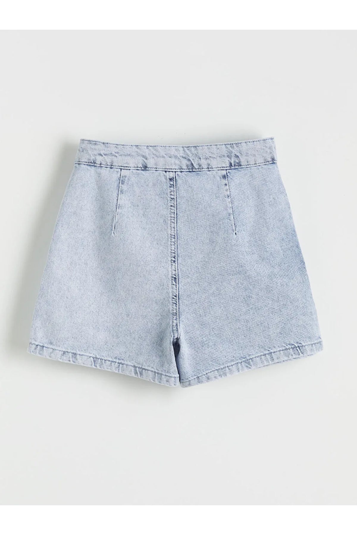 LC Waikiki Kız Çocuk Denim Şort Etek S6J379B4 - Açık Mavi