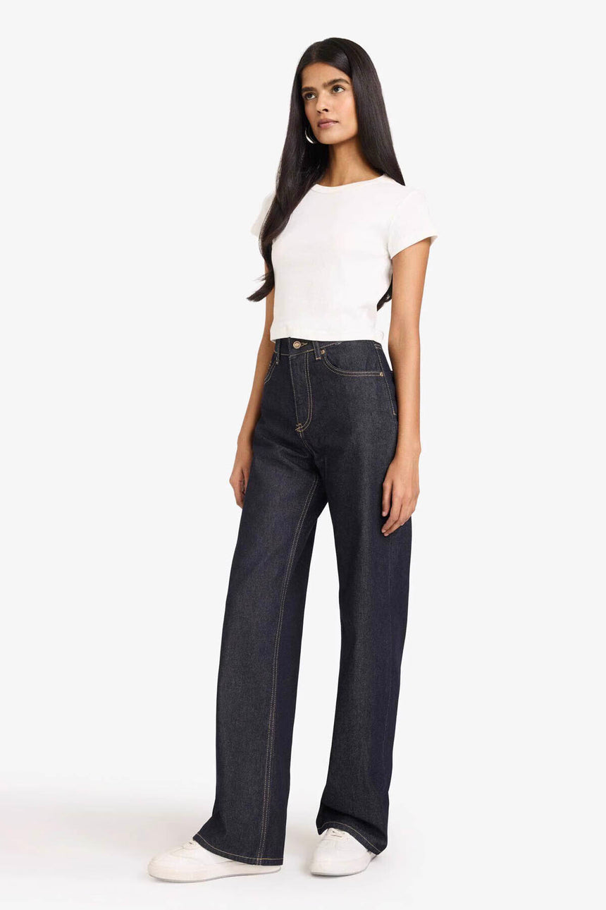 Defacto Kadın Denim D5123AX - Mavi/Siyah