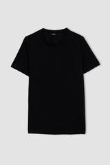 Defacto Erkek Short Sleeve T-Shirt M6608AZ - Siyah