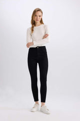 Defacto Kadın Denim B7498Ax - Siyah