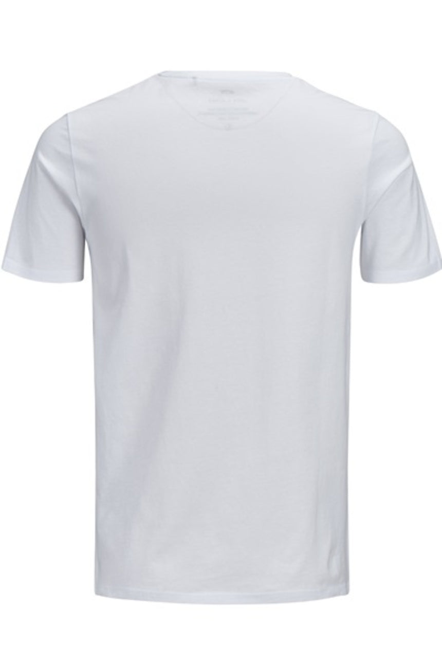 JACK & JONES 12137126 ERKEK TSHIRT - Beyaz