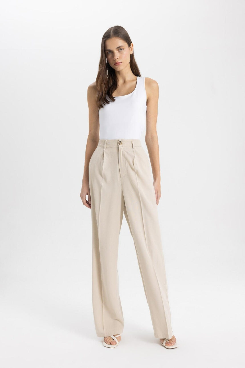 Defacto Kadın Trousers A1922Ax - Kahverengi / Kum Beji