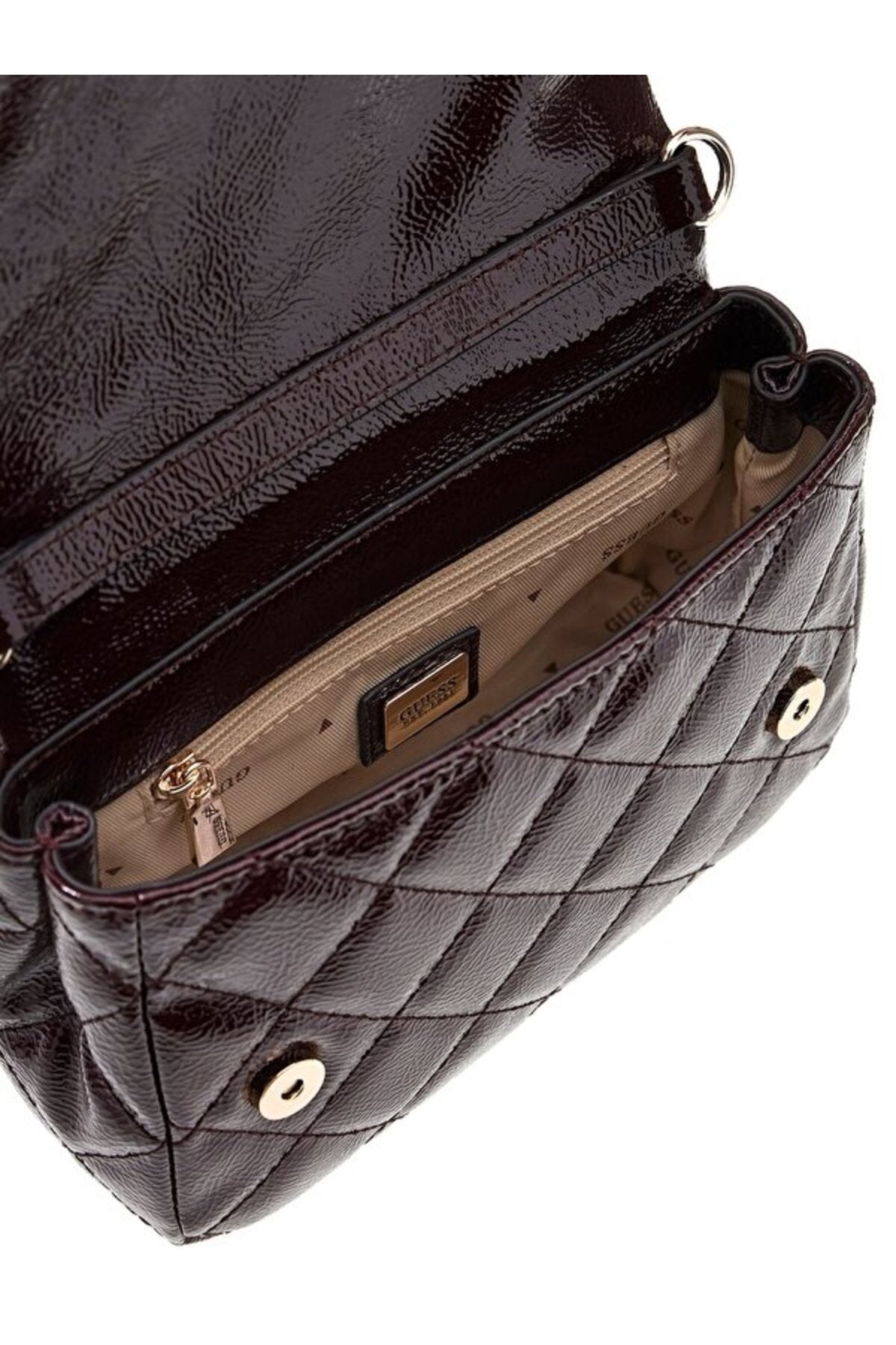 Guess Juliet Mini Kadın Omuz Çantası HWQT2456740 - Koyu Kırmızı
