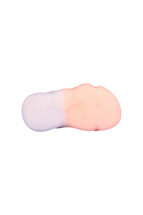 Sporline Vicco pudra pembe renkli, microfiber ve tekstil malzemeden üretilmiş çocuk sandalet tabanı
