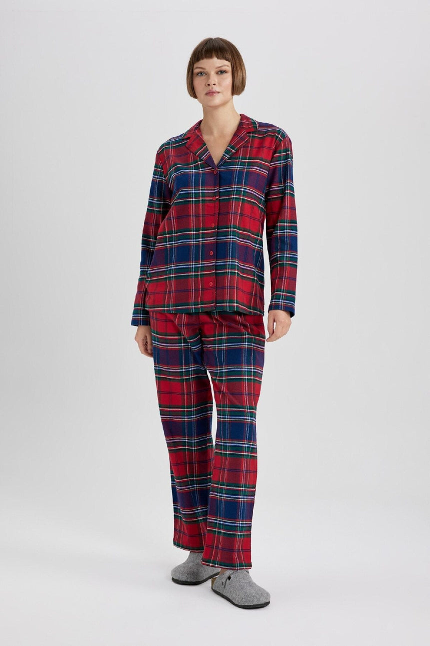 Defacto Kadın Woven Set V4015AZ - Kırmızı