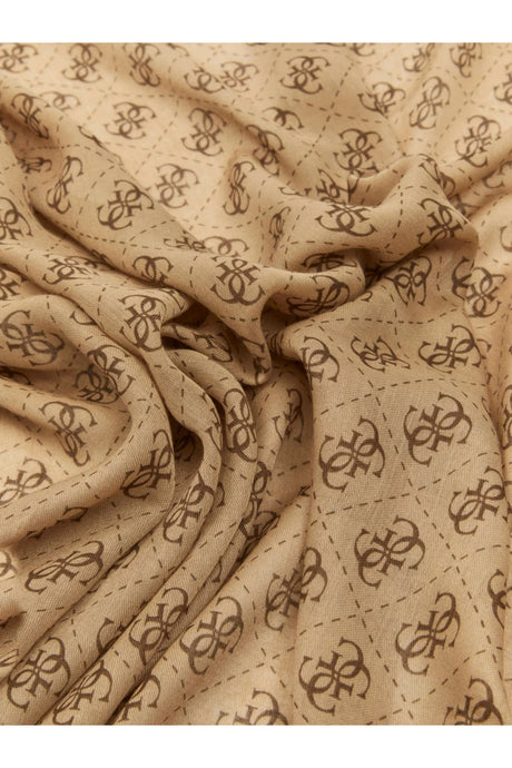 GUESS KADIN KATYA SCARF 90X180 AW5341POL03 - Açık Bej/ Kahverengi