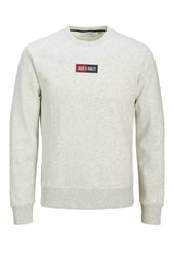 Jack & Jones Pansweat Erkek Sweatshirt 12310759 - Beyaz / Gri