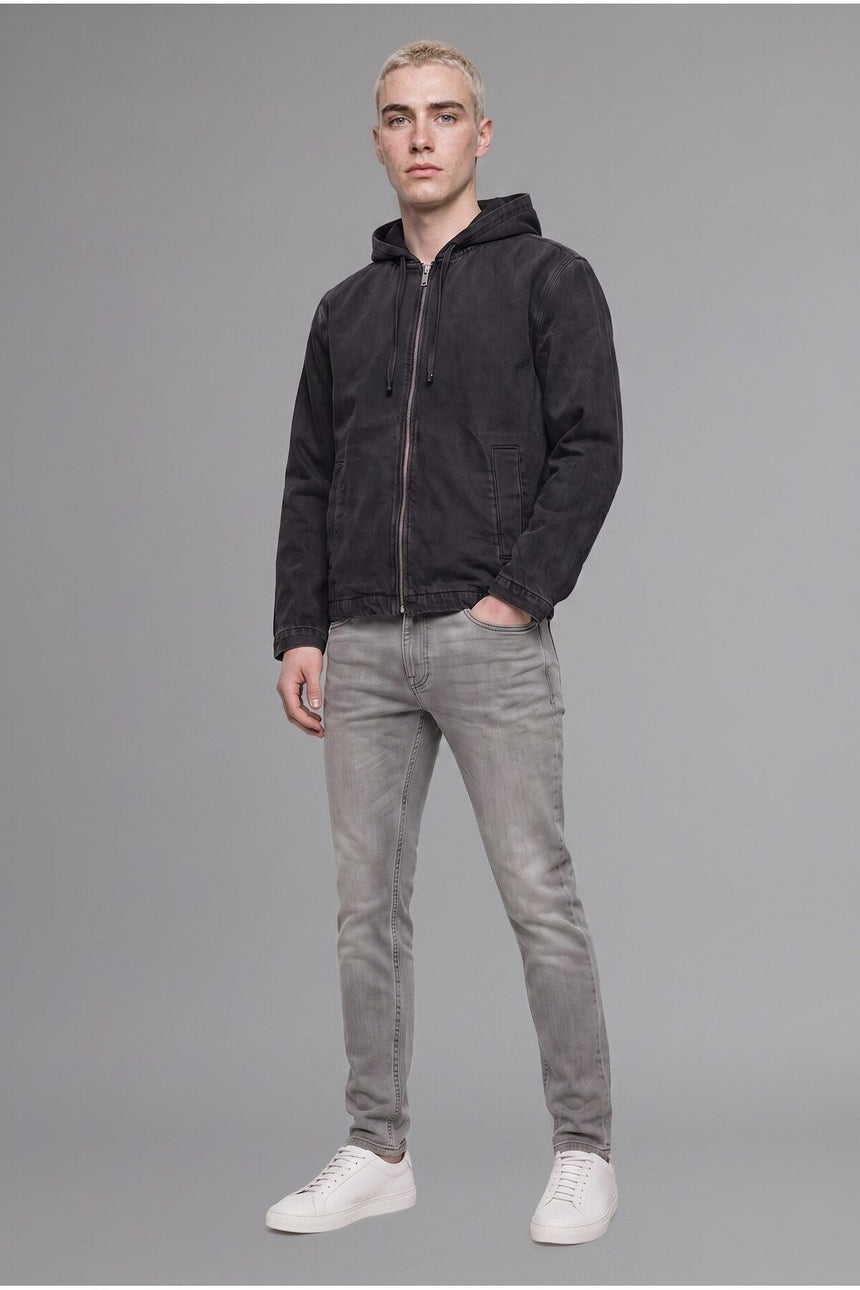 DeFacto Erkek Slim Fit Jean Pantolon D0027AX - Gri