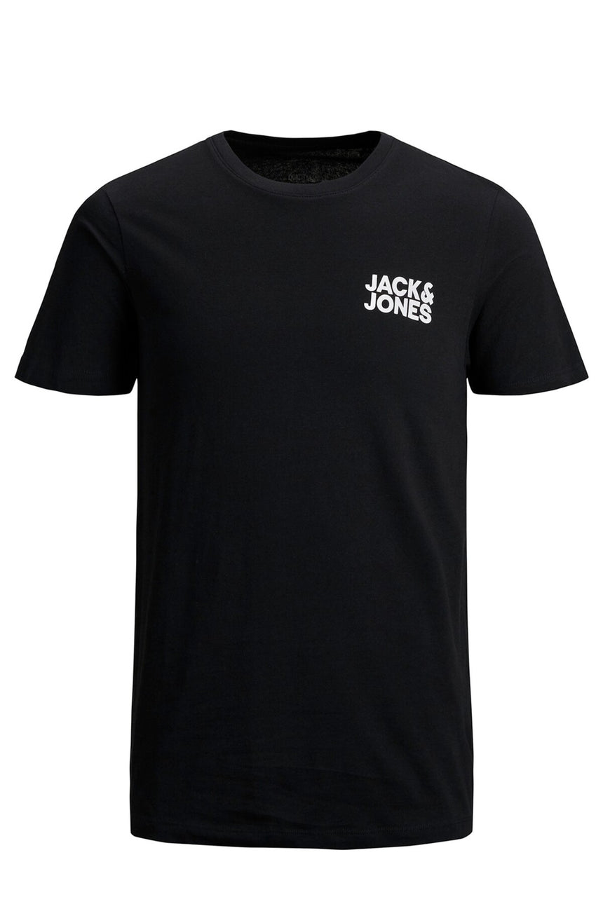 jack&jones jjecorp logo tee ss o-neck noss tshırt 12151955 - Siyah