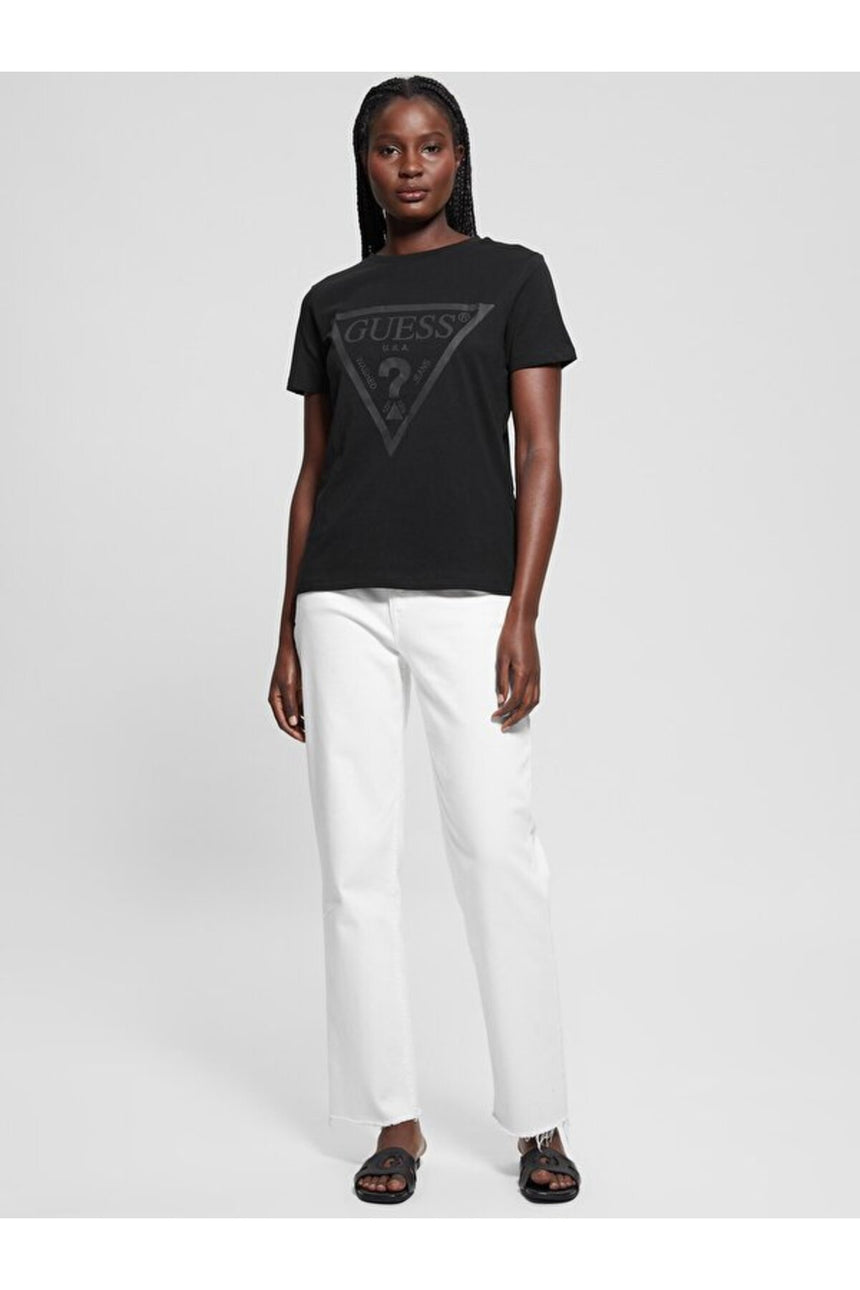 GUESS KADIN ADELE SS CN TEE V2YI07K8HM0 - Siyah