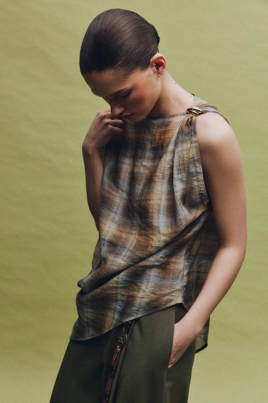 Defacto Kadın Sleeveless Blouse H2633AX - Koyu Yeşil
