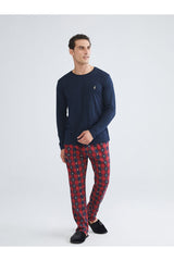 LC Waikiki Erkek Pijama Takımı W5FM78D8 - Koyu Lacivert