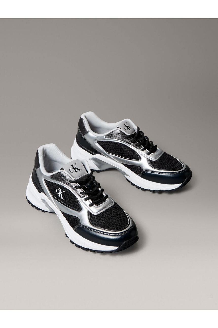 Calvin Klein Erkek HIKE RUNNER LACEUP MESH MIX MET YM0YM01402 - Siyah