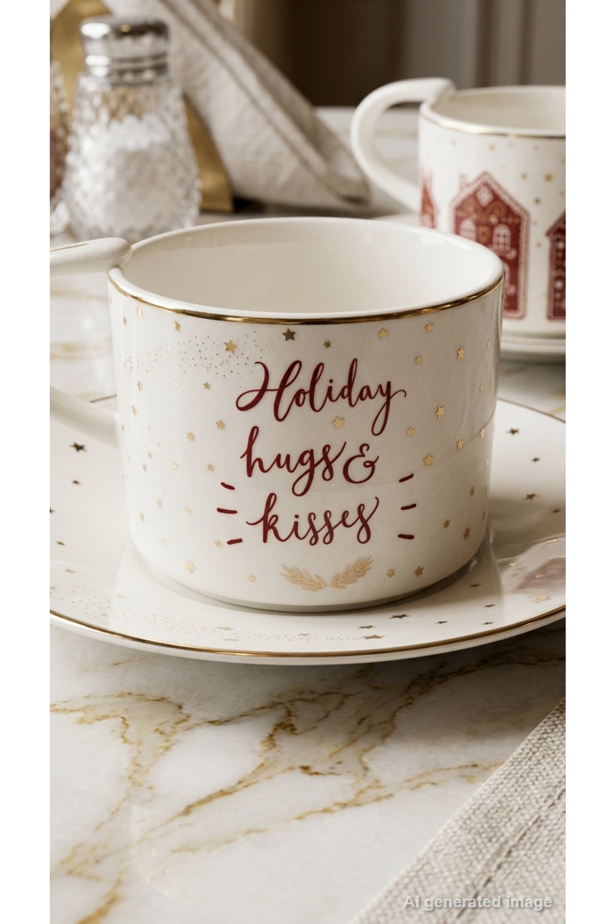 LC Waikiki Home 2'li Kahve Fincanı Takımı W6C694B8 - Beyaz