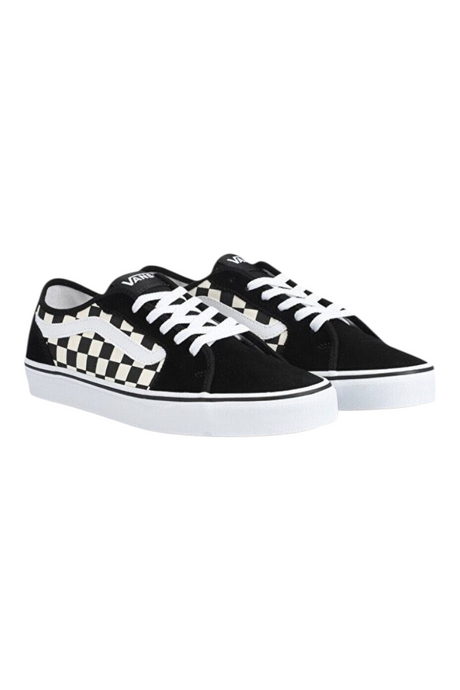 Sporline Vans Filmore Decon siyah beyaz damalı desenli erkek sneaker ayakkabı