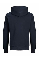 Jack & Jones Corp Logo Erkek Kapüşonlu Sweatshirt 12152840 - Koyu Lacivert