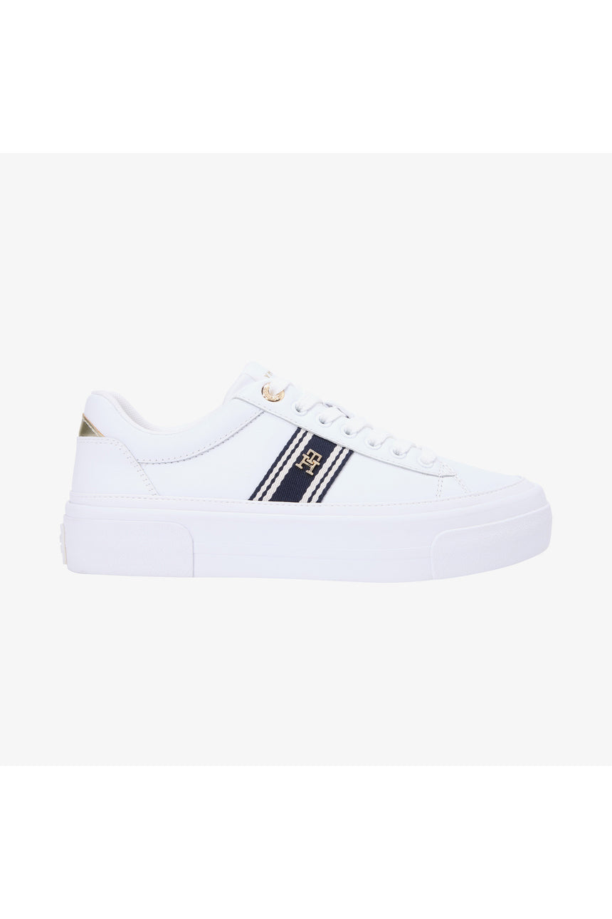 Tommy Hilfiger Kadın TH FOXING PLATFORM WEBBING FW0FW09353 - Beyaz