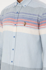 US POLO ASSN ERKEK DOKUMA GÖMLEK 1949748 - Koyu Mavi