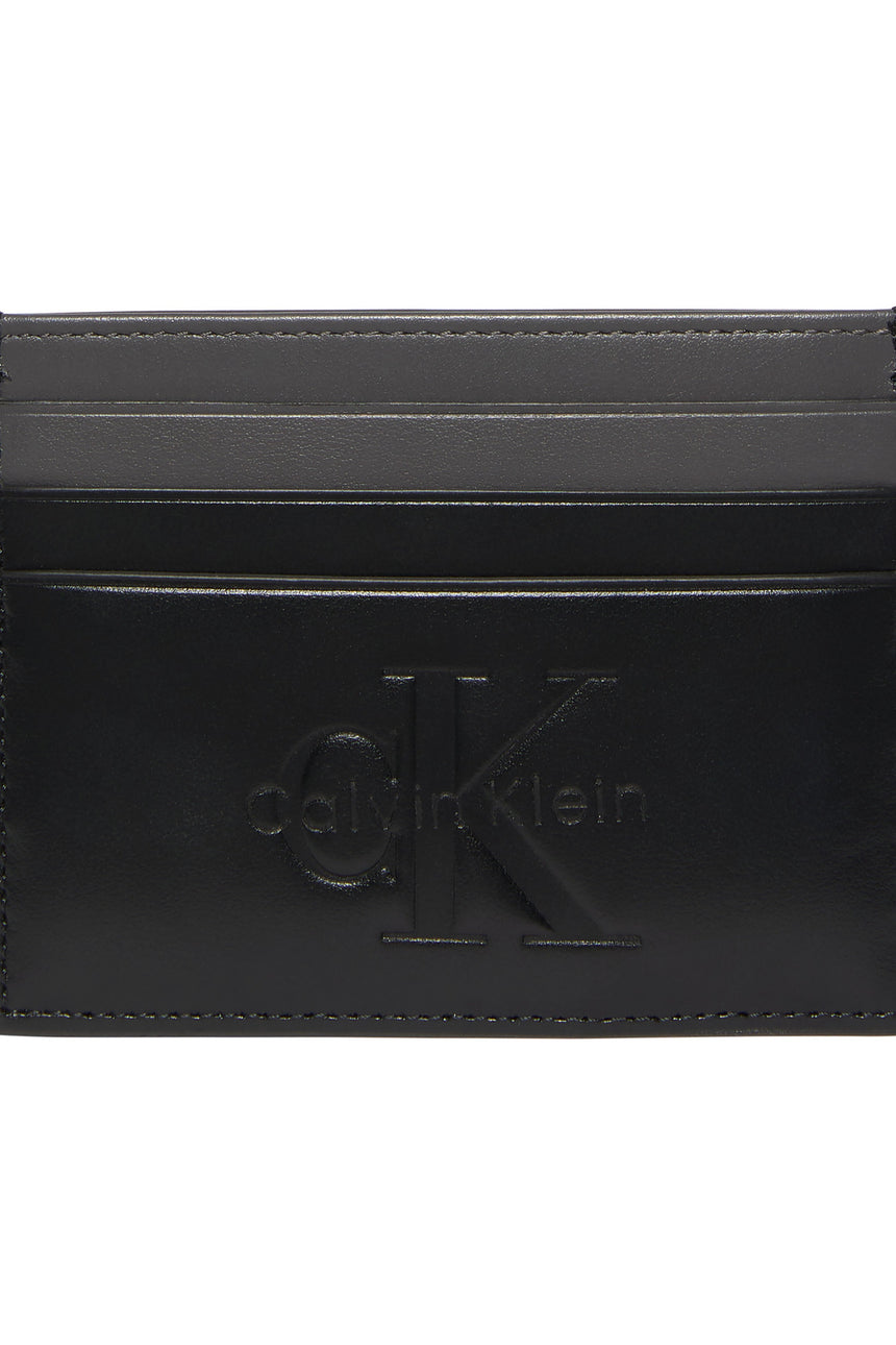 Calvin Klein Erkek BOLD CARD CASE LV04D1154G - Siyah