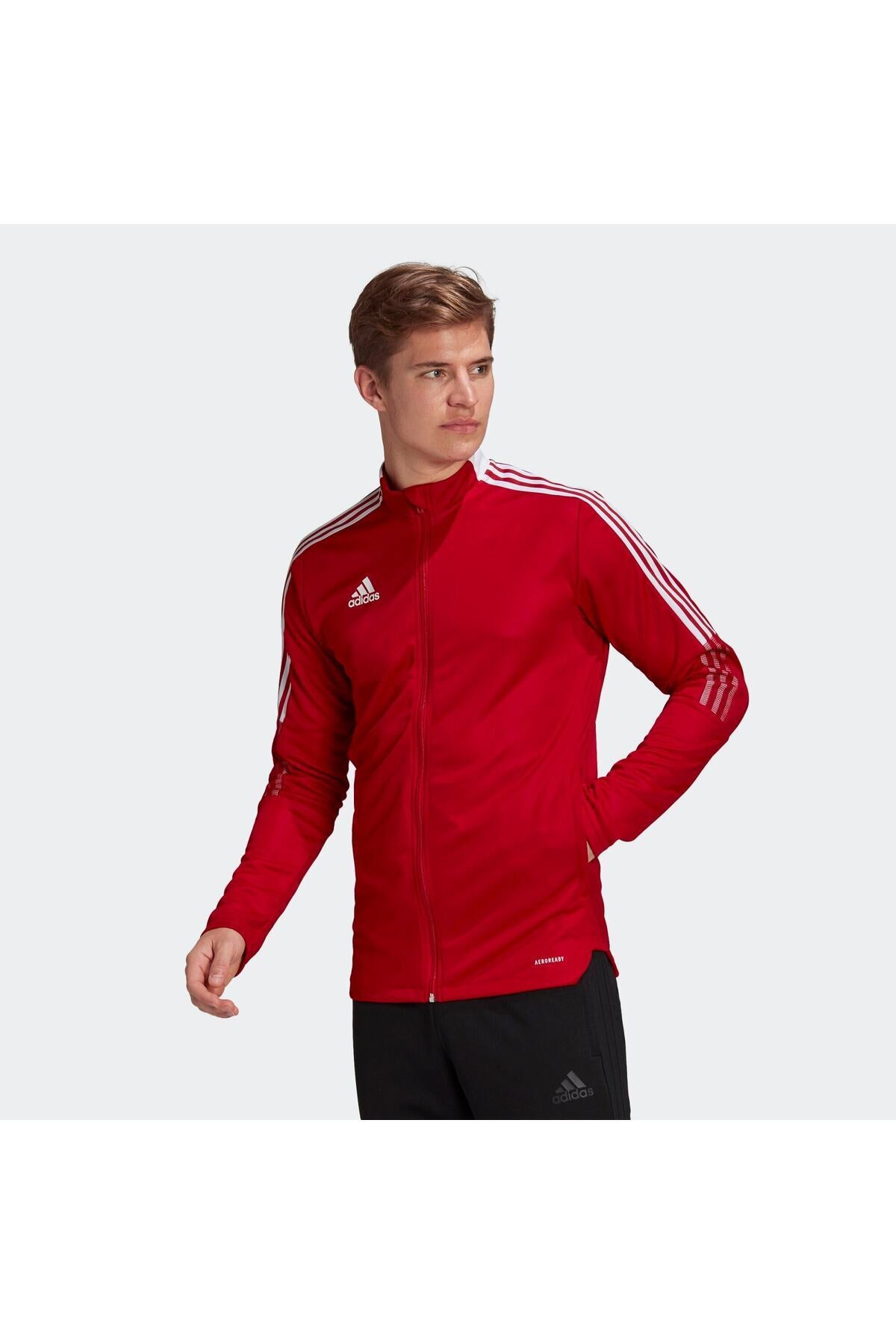 adidas Tiro 21 Track Erkek Ceket GM7308 - Kırmızı