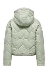 JACK JONES 15373691 ONLTAHIA LW HEART HOOD JACKET CC OTW - Gri
