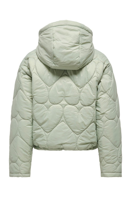JACK JONES 15373691 ONLTAHIA LW HEART HOOD JACKET CC OTW - Gri