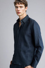 Defacto Erkek Woven Top C1825AX - Koyu Lacivert