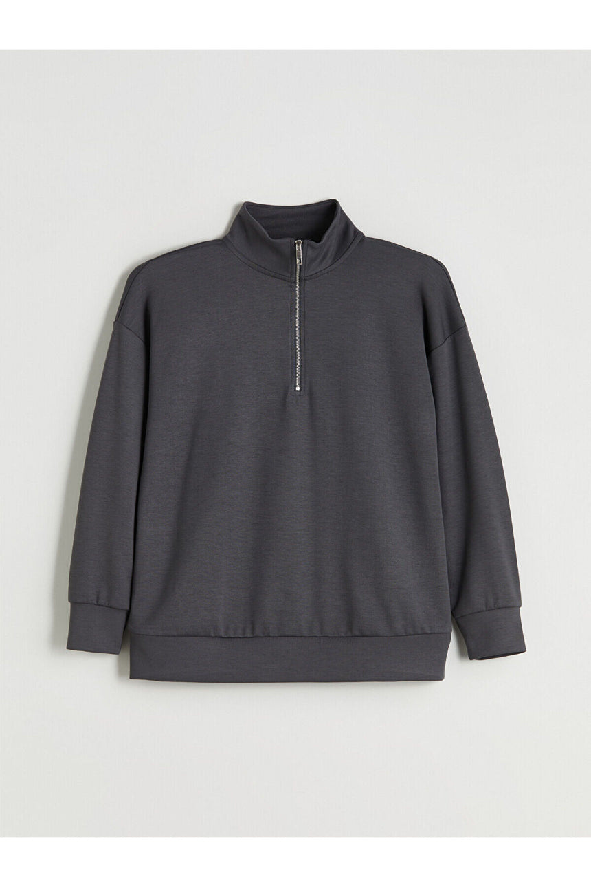 LC Waikiki Kadın Sweatshirt W5ID83AI - Antrasit