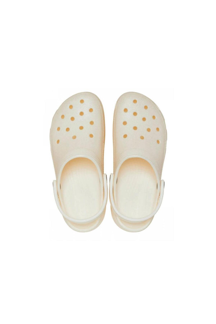 CROCS Classic Platform Glitter ClogW 207241 - Kırık Beyaz