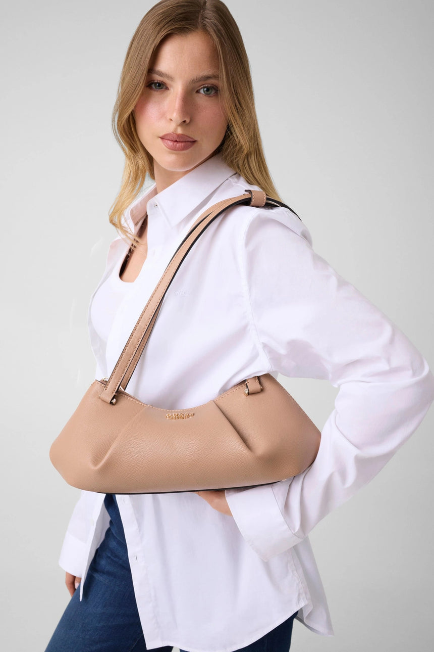 GUESS KADIN AMORETTE SHOULDER SATCHEL HWBG7898080 - Bej