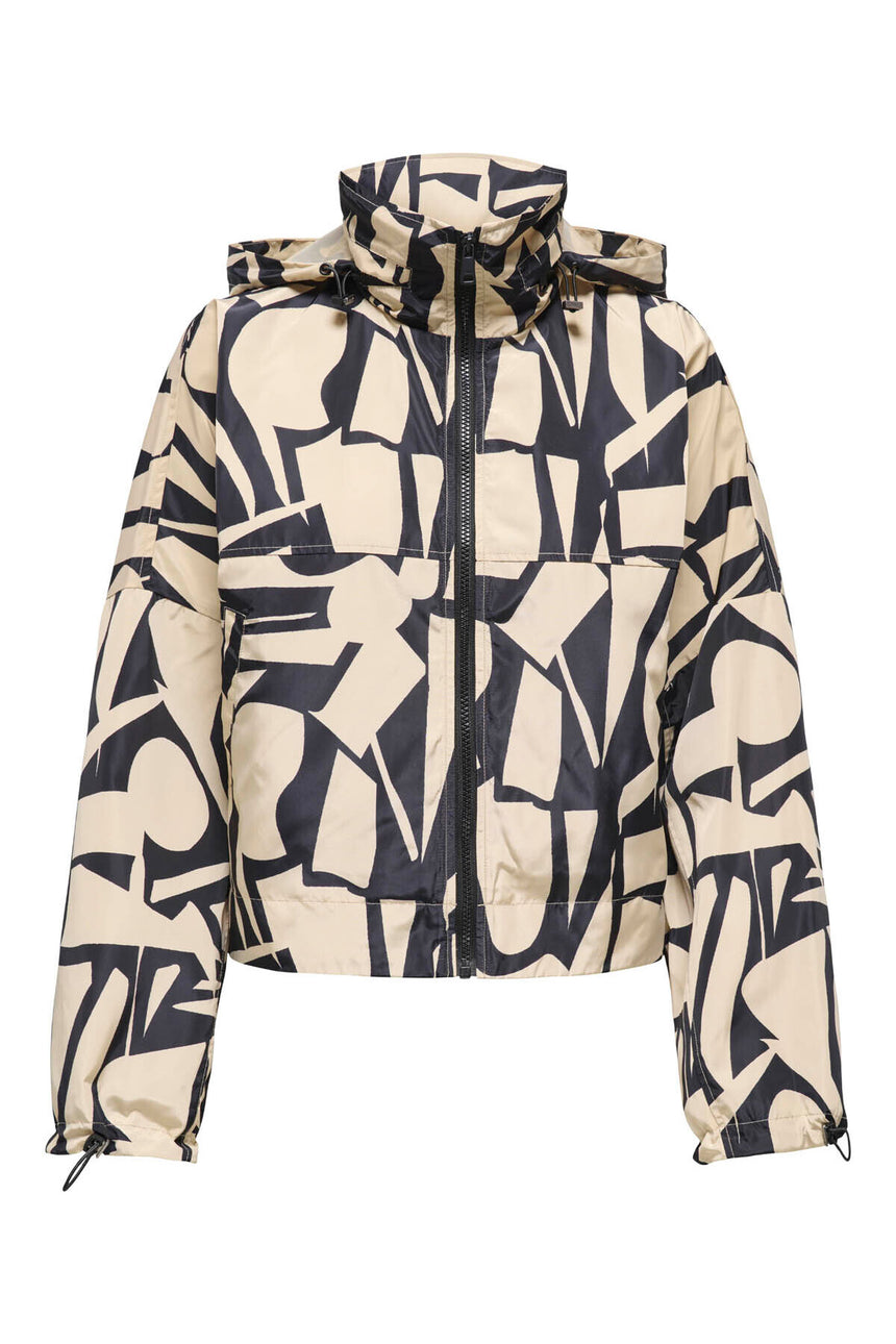 ONLY ONLBETTY BATSLEEVE LIFE AOP JACKET OTW 15281509 - Kahverengi/ Bej