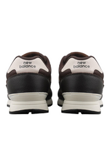 Sporline New Balance 565 kahverengi deri ve tekstil detaylı unisex günlük spor ayakkabı arka görünümü