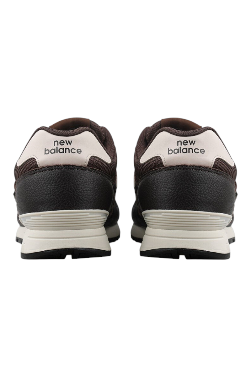 Sporline New Balance 565 kahverengi deri ve tekstil detaylı unisex günlük spor ayakkabı arka görünümü
